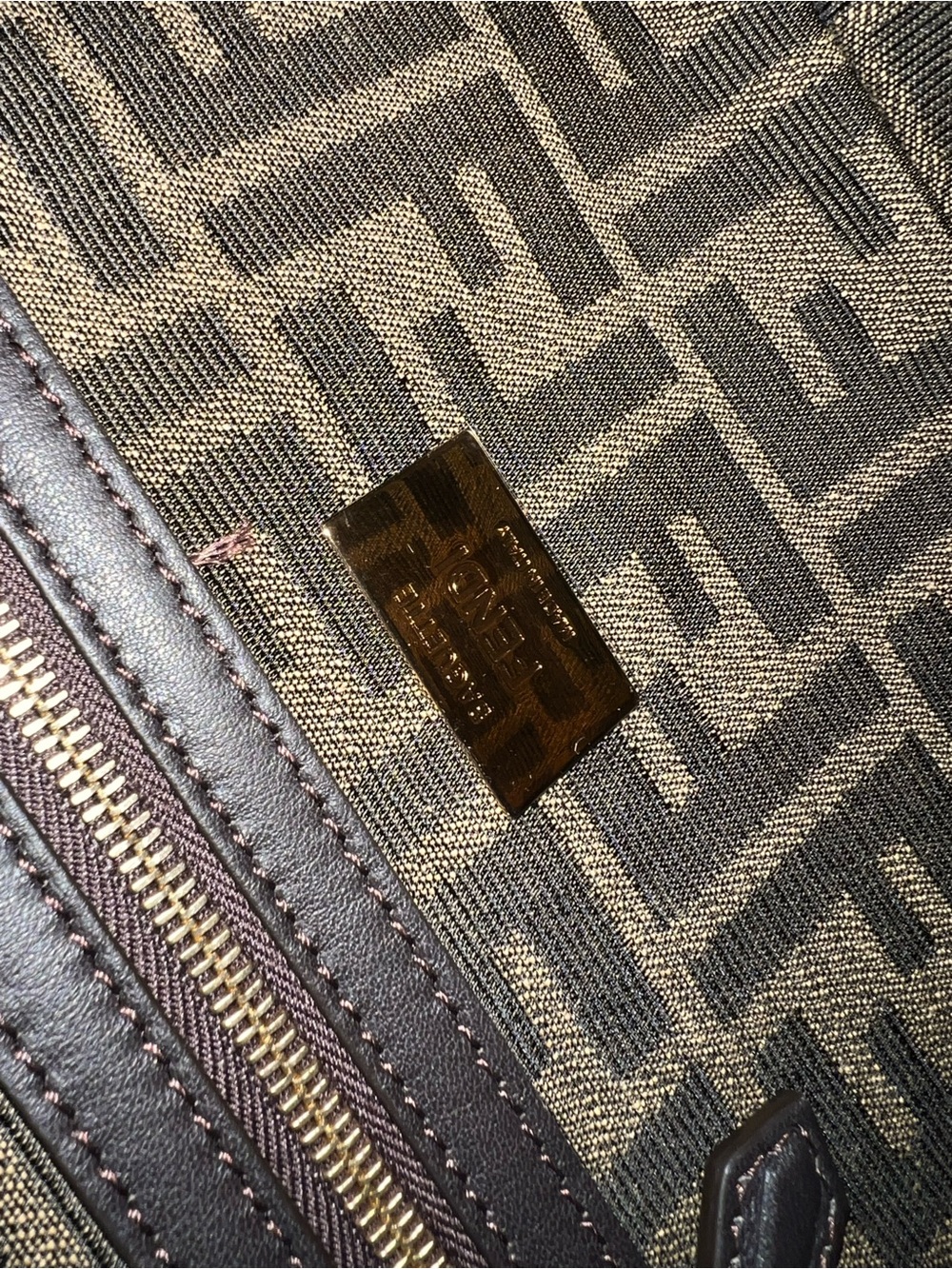Fendi Baguette Bag in Brown FF Jacquard Fabric Bag NWT MSRP 3850 - Picture 13 of 17